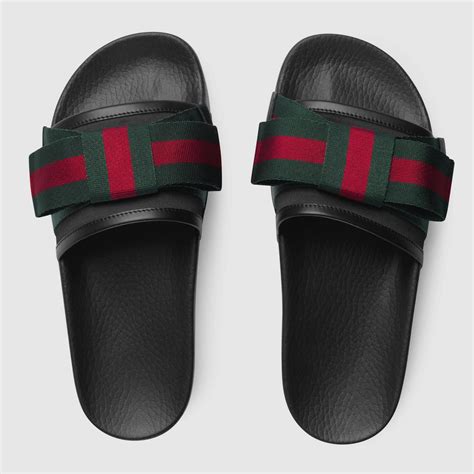 gucci women slides with bow|gucci denim slides.